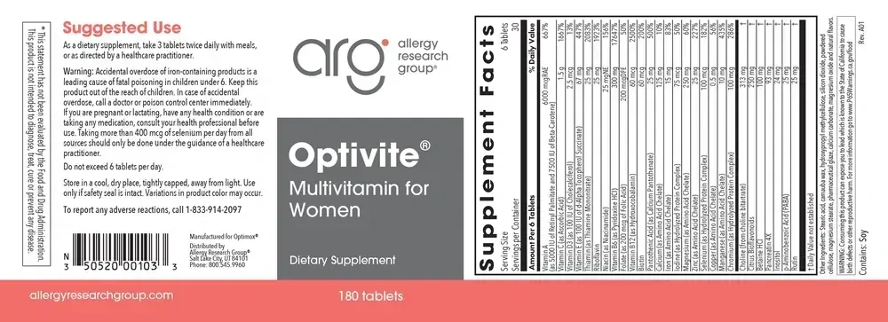 Product image for Optivite® (Optimox® Optivite®).