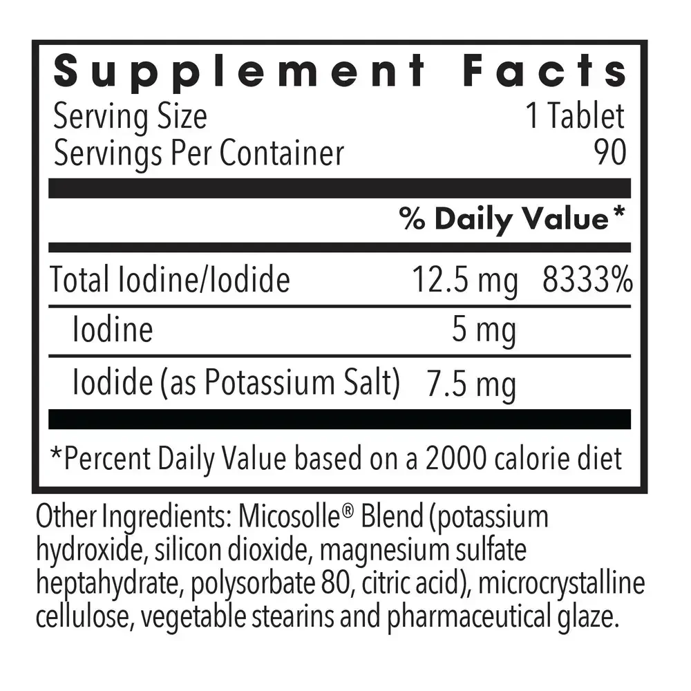 Product image for Iodoral 12.5 mg High Potency Iodine (Optimox® Iodoral® 12.5 mg).