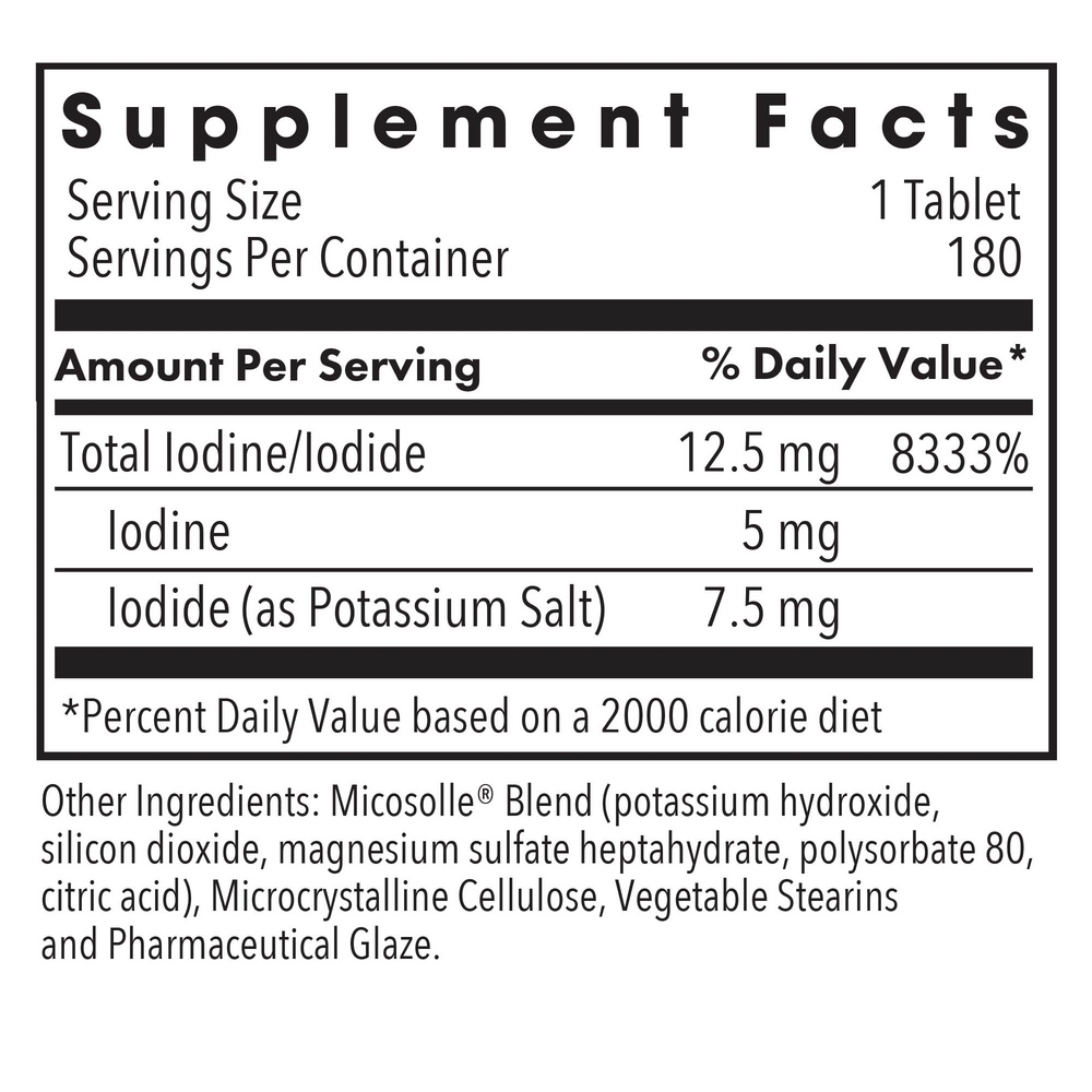 Product image for Iodoral 12.5 mg High Potency Iodine (Optimox® Iodoral® 12.5 mg).