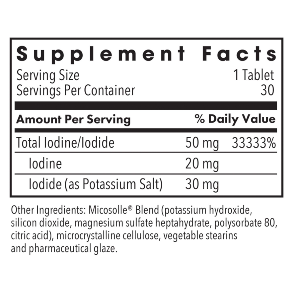Product image for Iodoral 50 mg High Potency Iodine (Optimox® Iodoral® 50 mg).