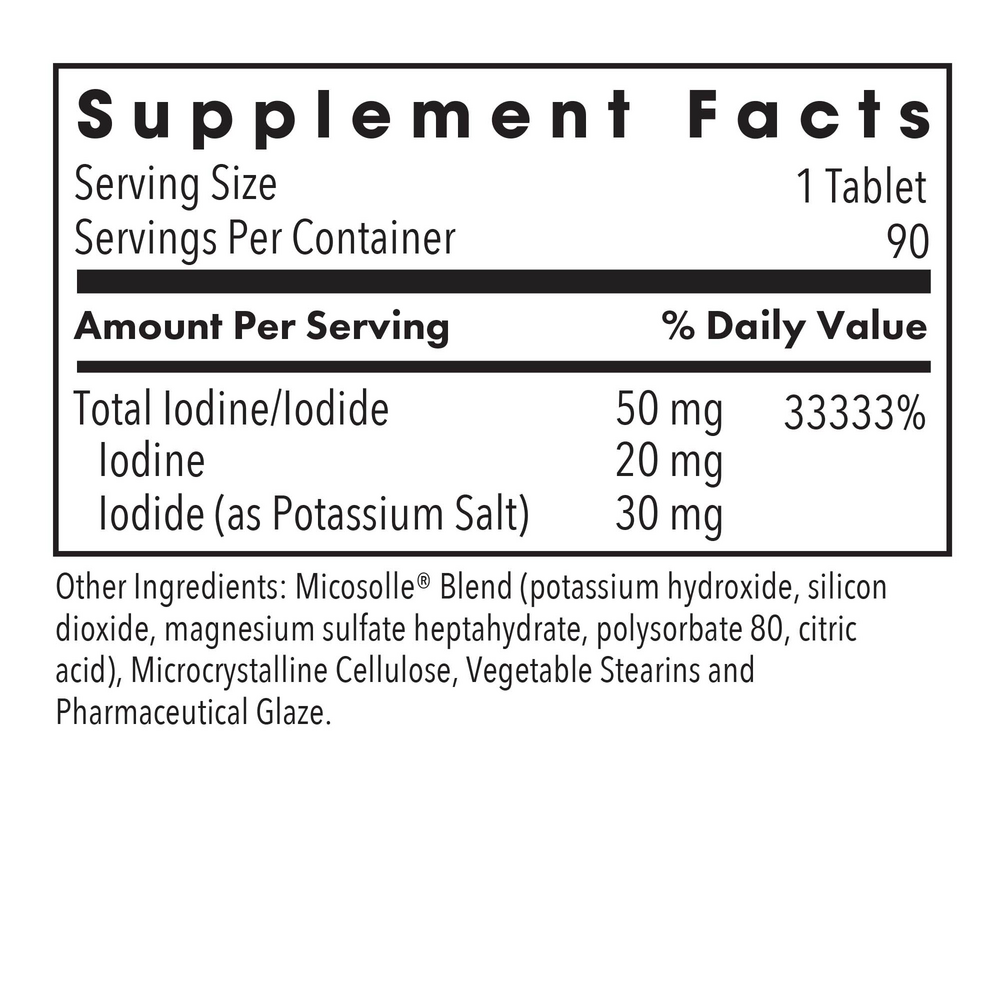 Product image for Iodoral 50 mg High Potency Iodine (Optimox® Iodoral® 50 mg).