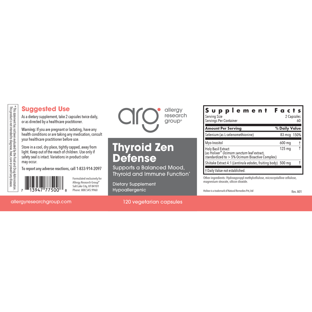 Product image for Thyroid Zen Defense.