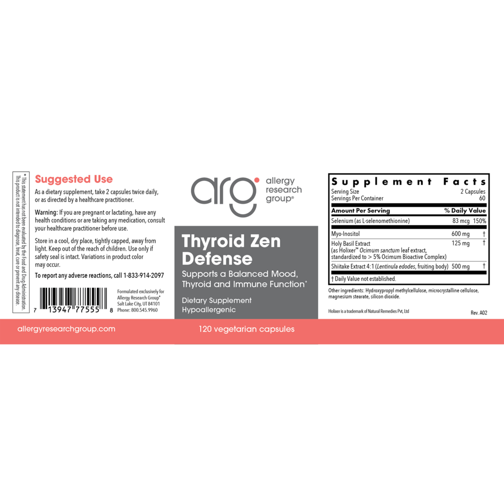 Product image for Thyroid Zen Defense.