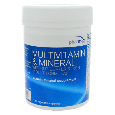Multivit & Min w/o Cu & Fe 120 capsules