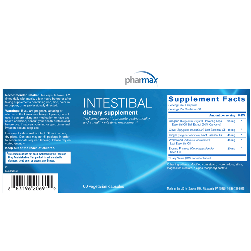 Product image for Intestibal (formerly Pyloricin).