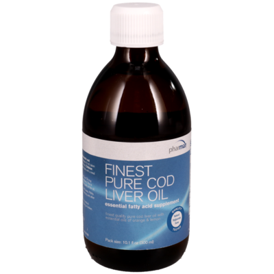 Finest Pure Cod Liver Oil 300 Milliliters