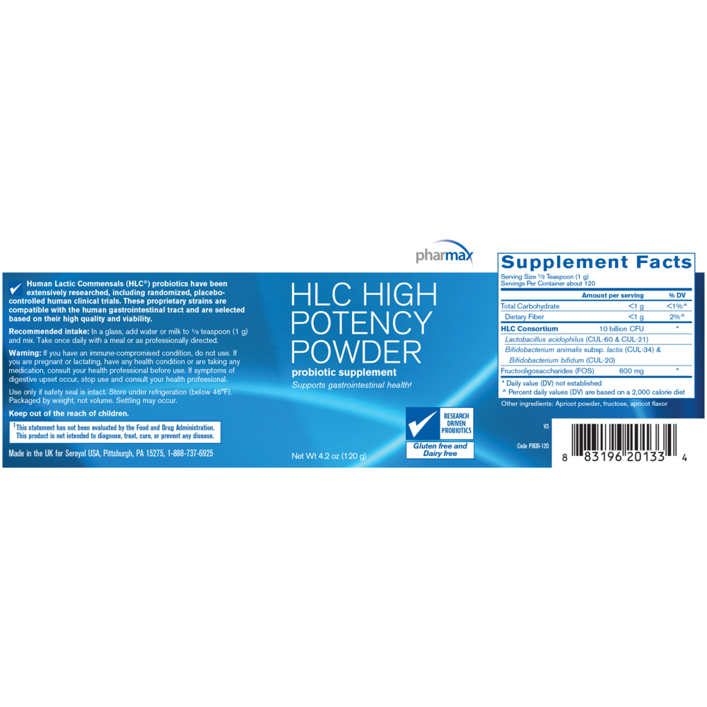 Product image for HLC High Potency Powder.