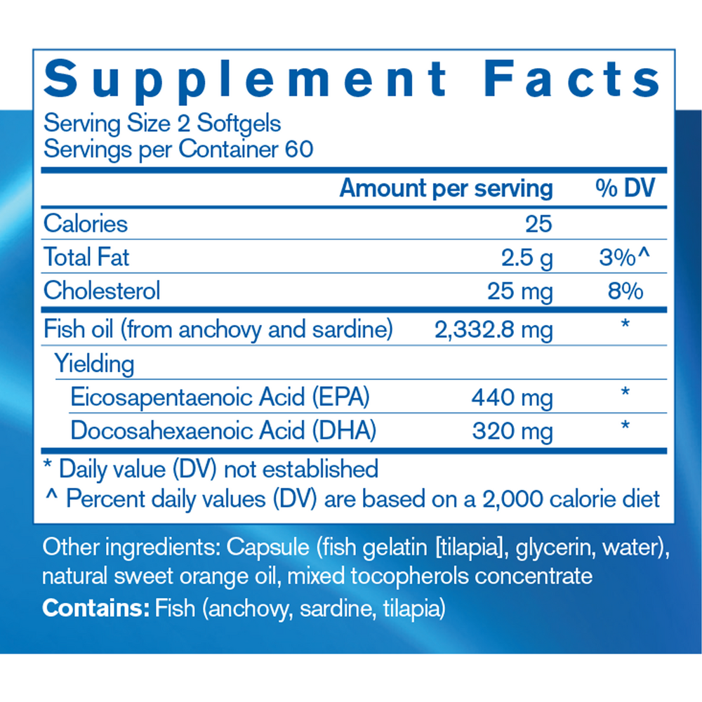Product image for Finest Pure Fish Oil Capsules (California Only).