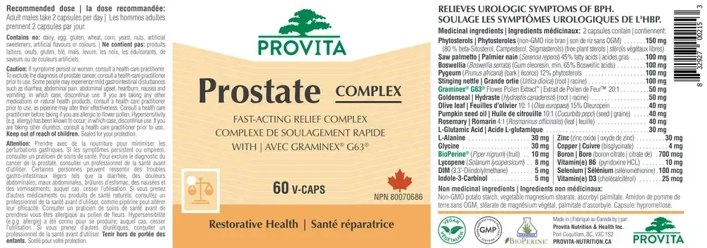 Product image for Prostate Complex.
