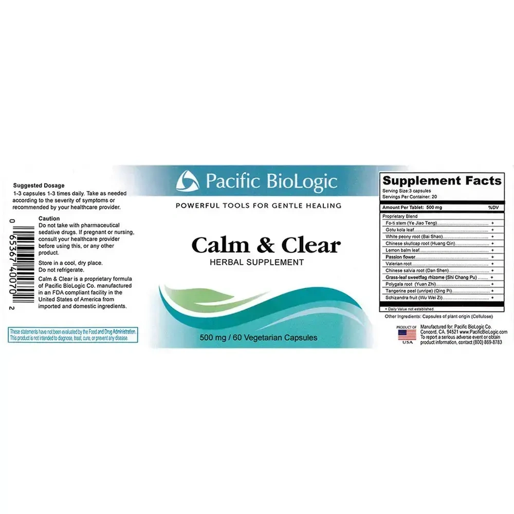 Product image for Calm and Clear.