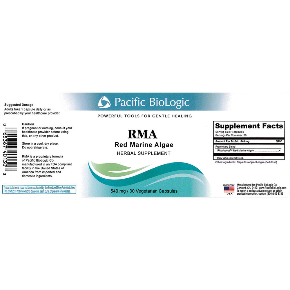 Product image for RMA (Red Marine Algae) 540mg.