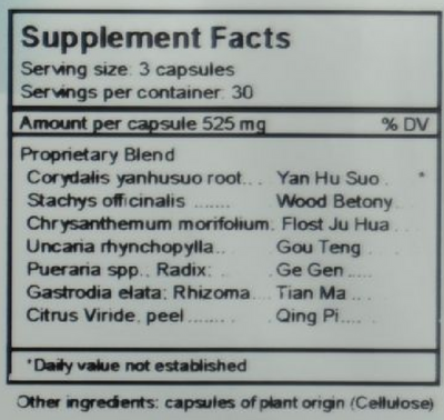 Headache Release 525mg 60 capsules
