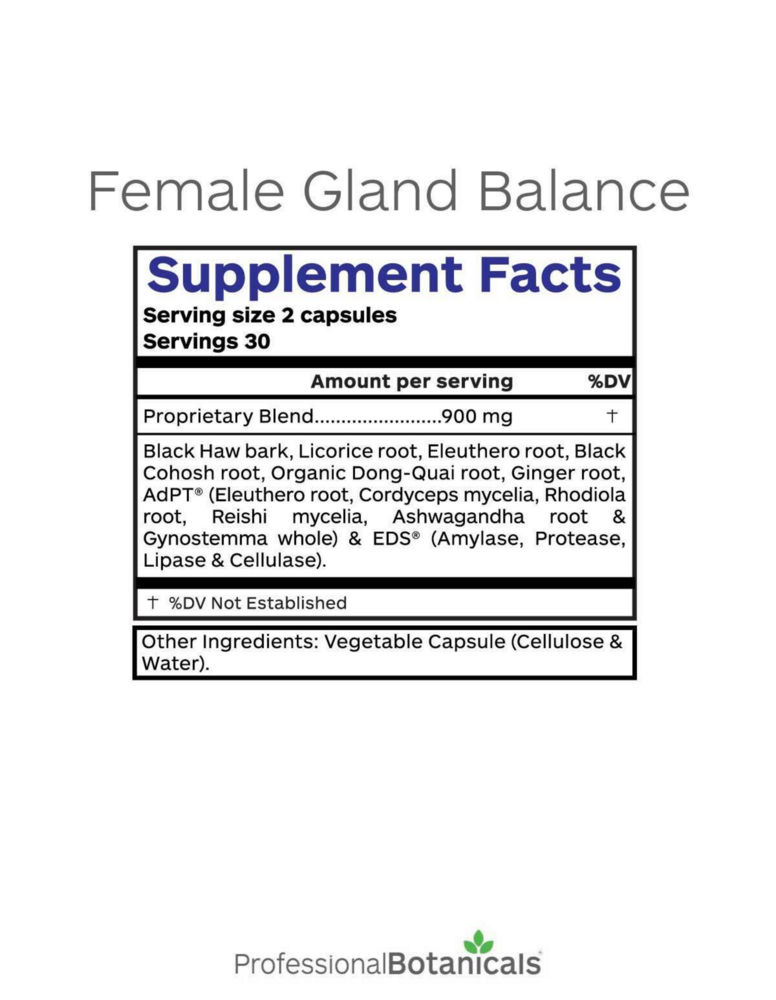 Product image for FemaleGland Balance.