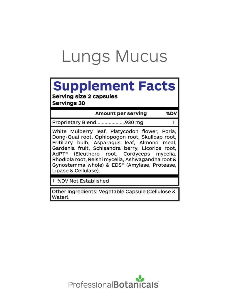 Product image for Lungs Mucus.