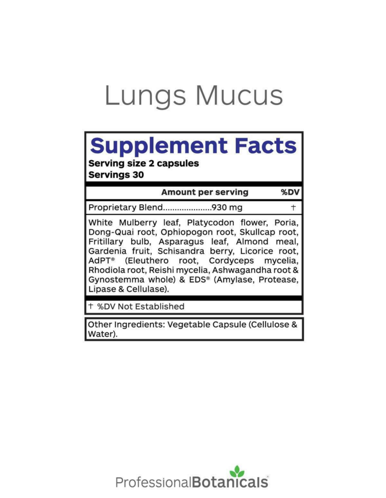 Product image for Lungs Mucus.