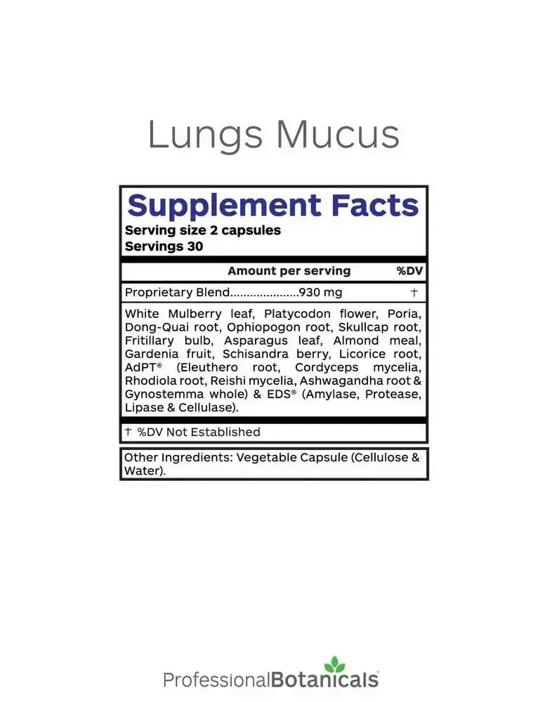 Product image for Lungs Mucus.