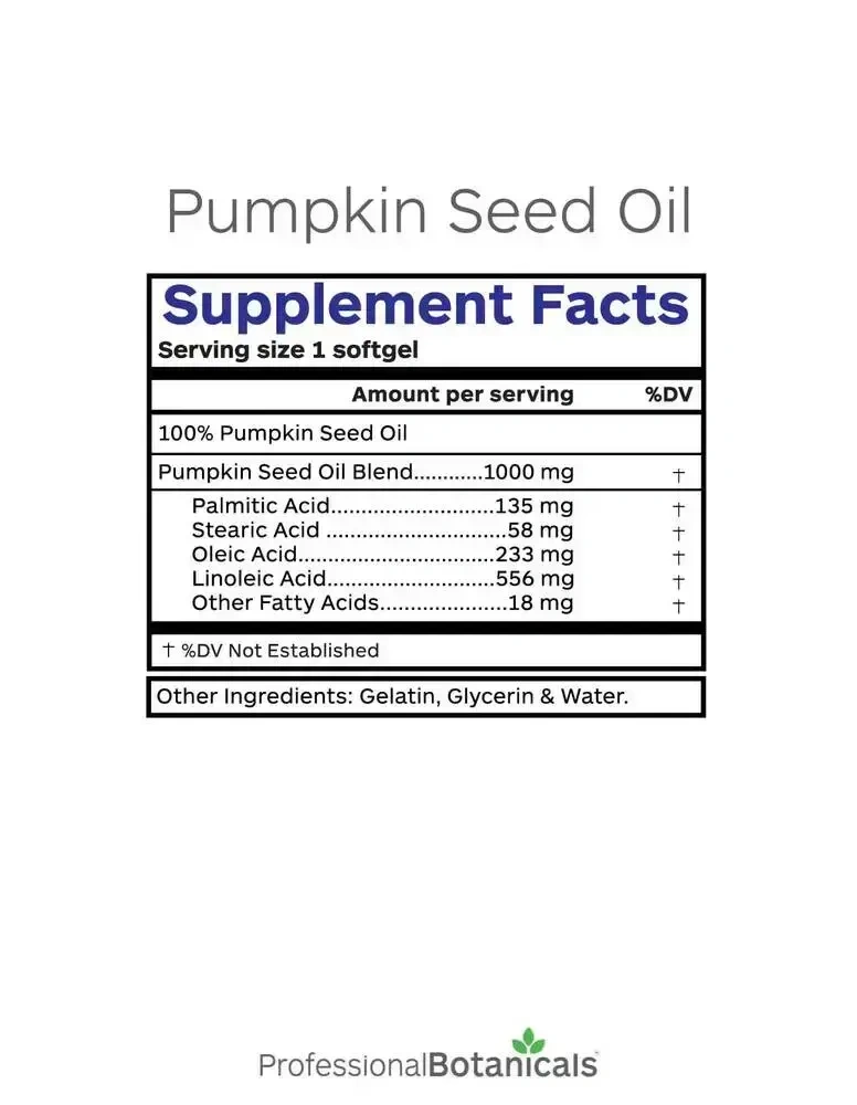 Product image for Pumpkin Seed Oil.