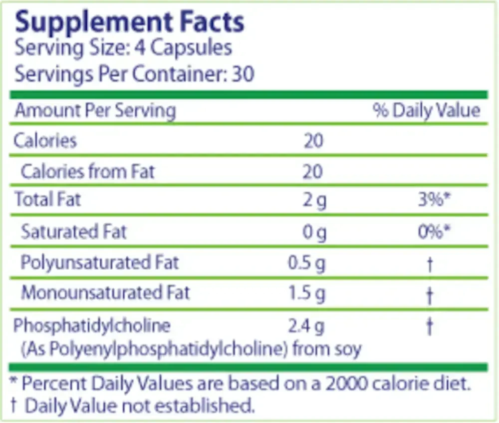 Product image for PhosChol PPC 600mg.
