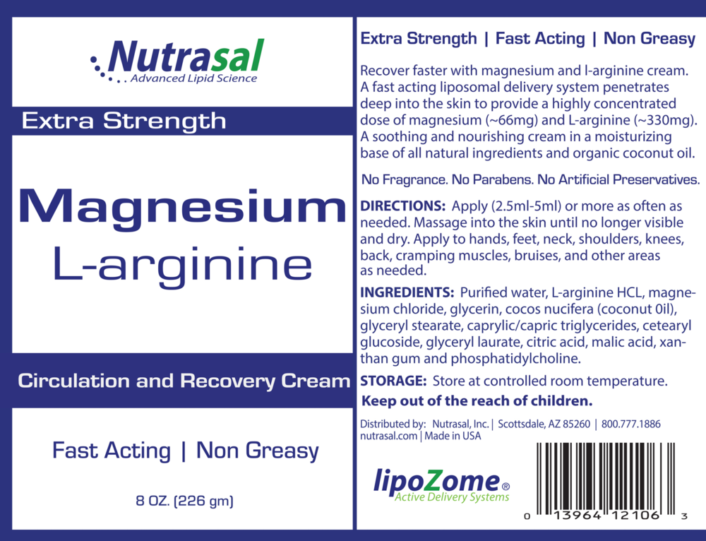 Product image for Magnesium L-Arginine Cream.