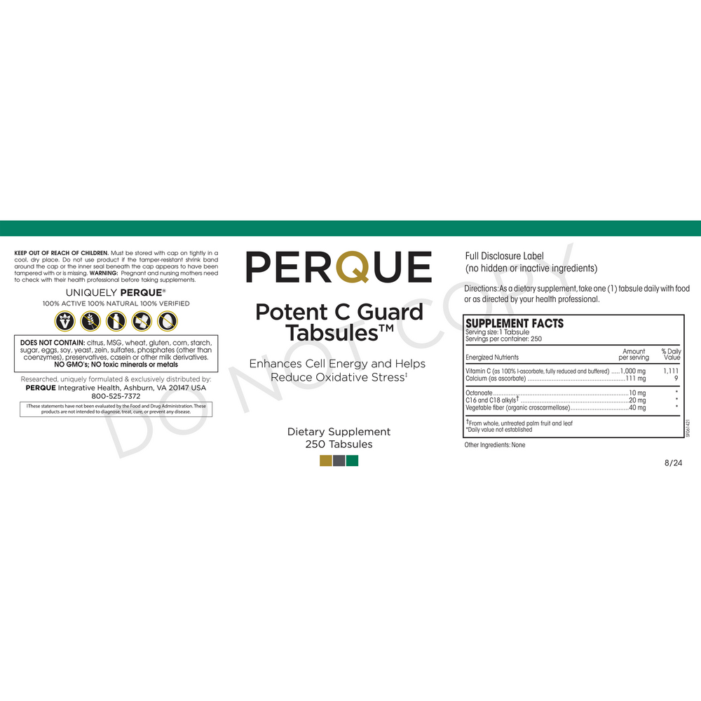 Product image for Potent C Guard 1000mg.