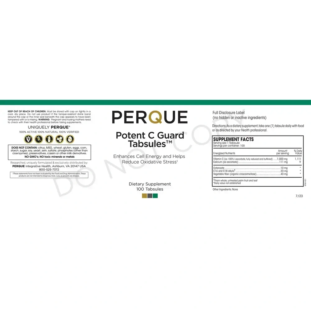 Product image for Potent C Guard 1000mg.