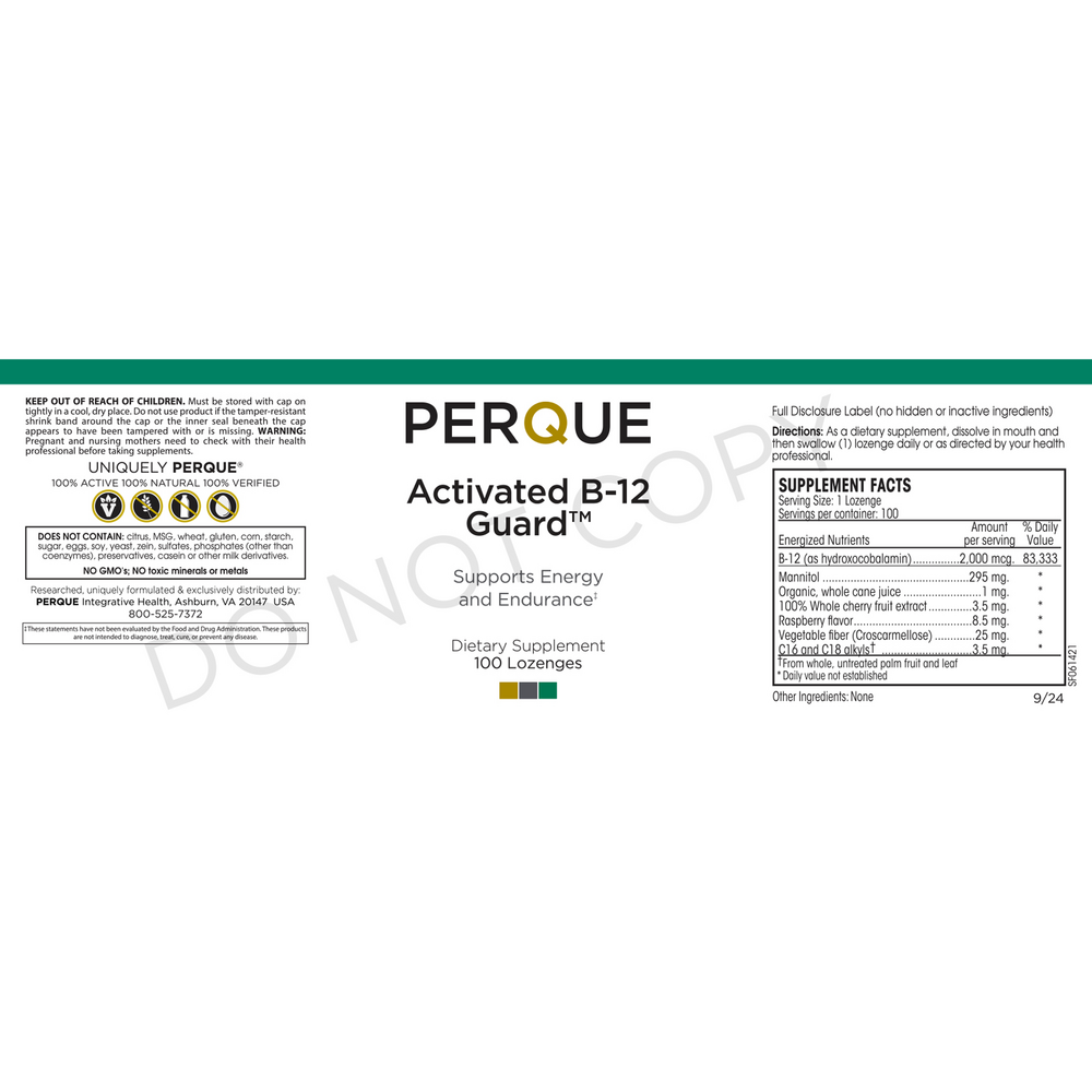 Product image for Activated B-12 Guard 2000mcg.