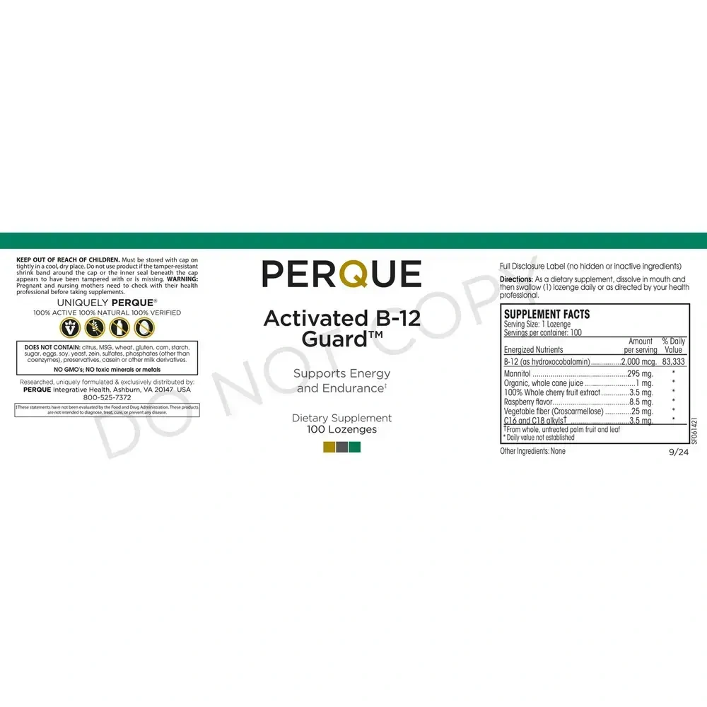 Product image for Activated B-12 Guard 2000mcg.