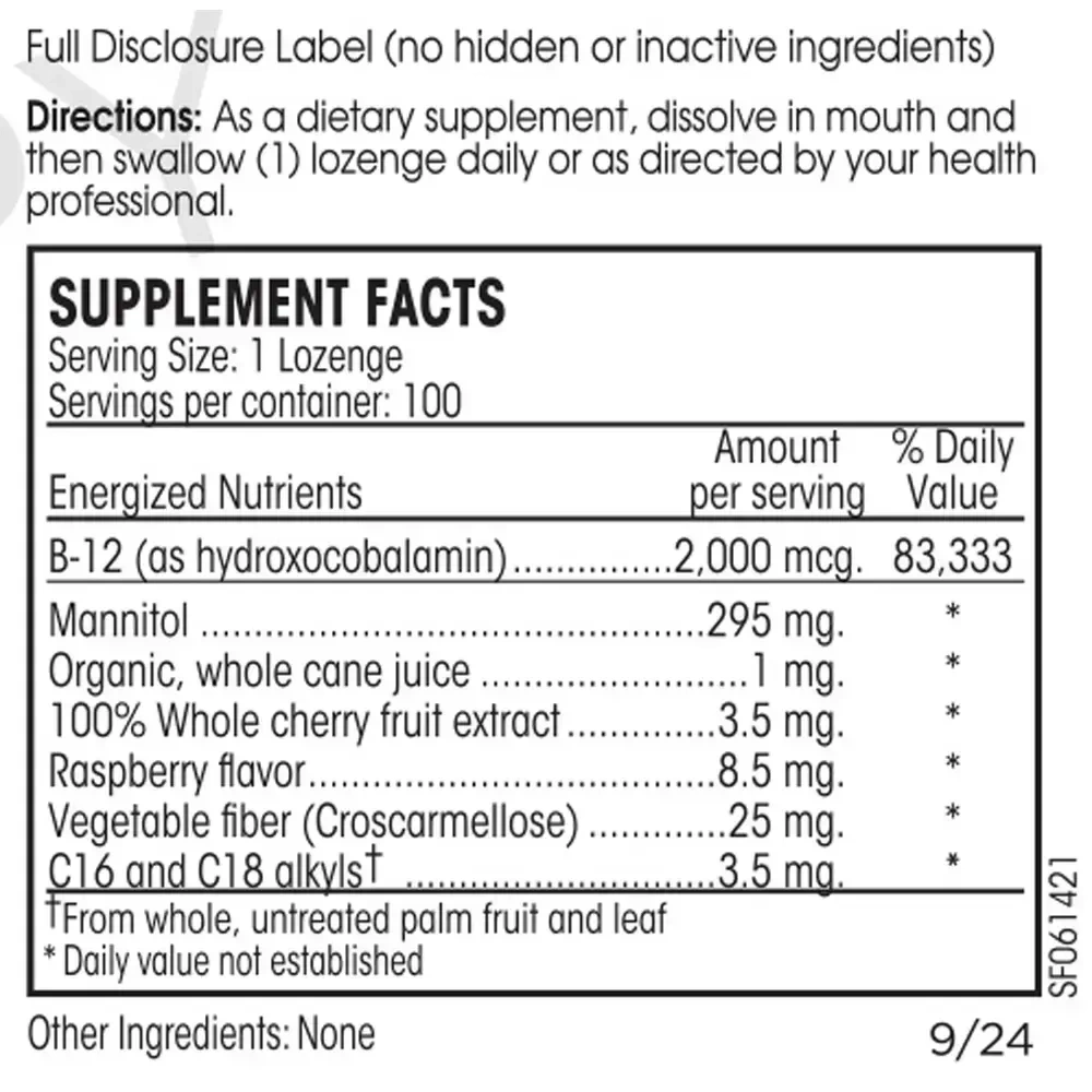 Product image for Activated B-12 Guard 2000mcg.
