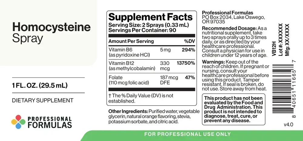 Product image for Homocysteine Spray.