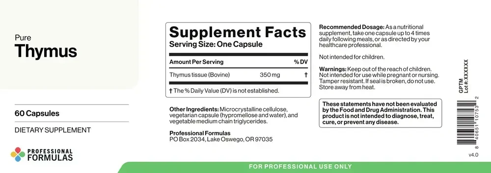 Product image for Pure Thymus.