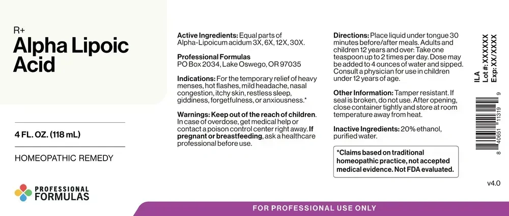 Product image for Alpha Lipoic Acid (R+) 300mg.