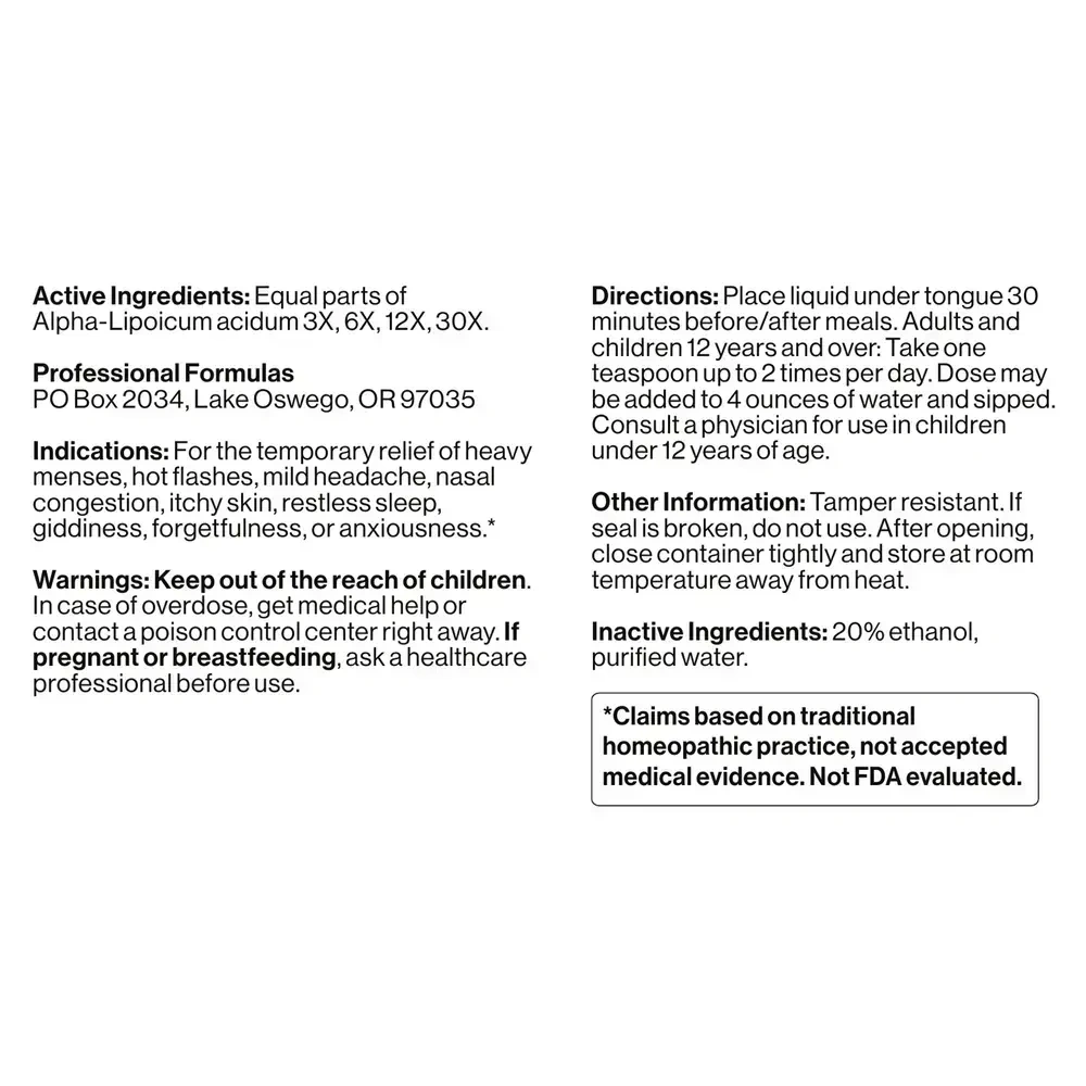 Product image for Alpha Lipoic Acid (R+) 300mg.