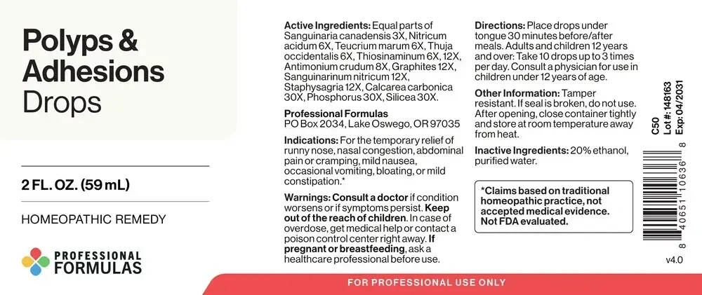 Product image for Polyps and Adhesions Drops.