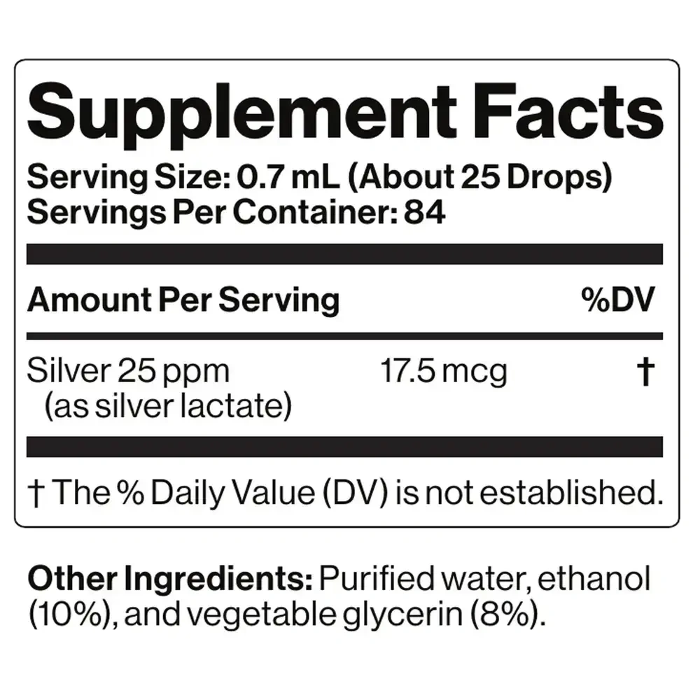Product image for Ag-Silver/25ppm (Oligo Element).