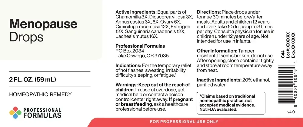 Product image for Menopause Drops.