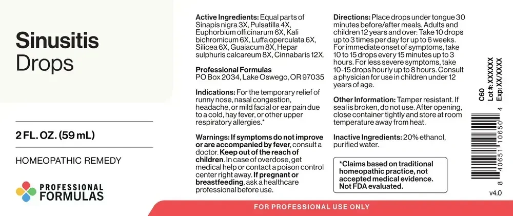 Product image for Sinusitis Drops.