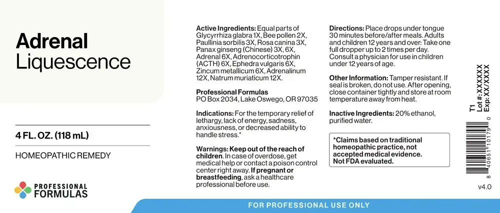 Product image for Adrenal Liquescence.