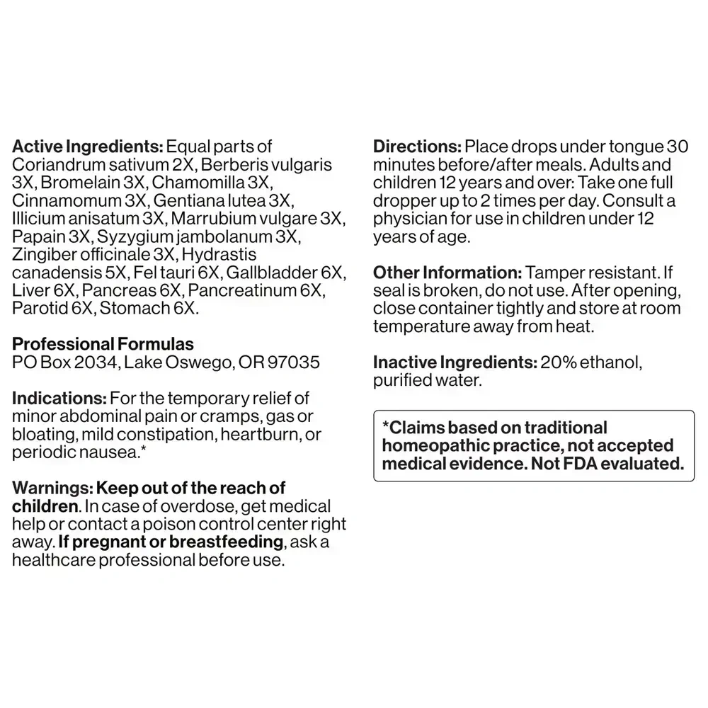 Product image for Digestive Enzymes Liquescence.
