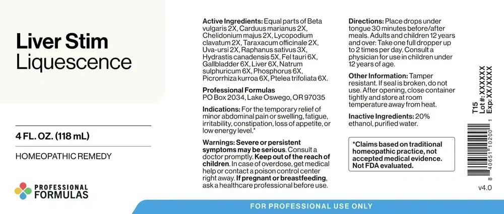Product image for Liver Stim Liquescence.