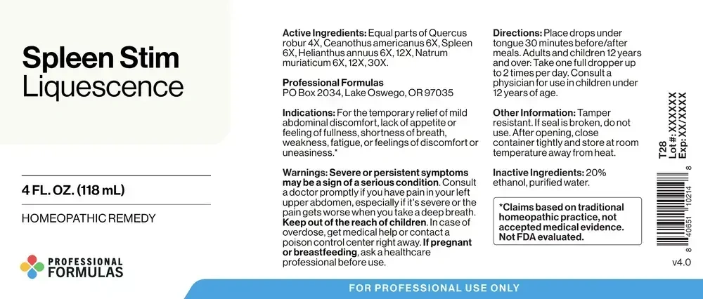 Product image for Spleen Stim Liquescence.