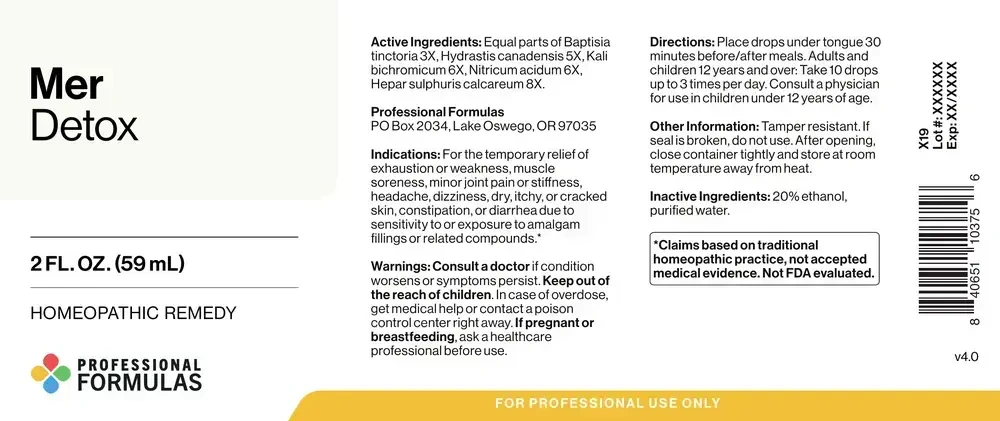 Product image for Mer Detox/Mercury(Xenobiotic).