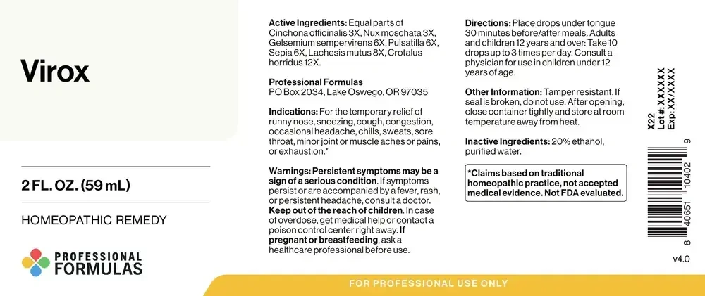 Product image for Virox (viral).