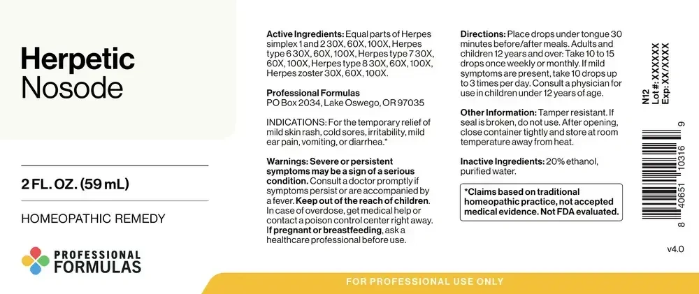 Product image for Herpetic Nosode.
