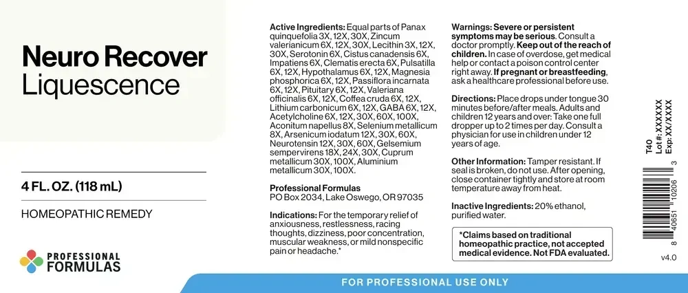 Product image for NeuroRecover Liquescence.