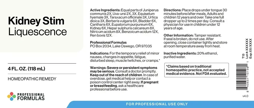 Product image for Kidney Stim Liquescence.