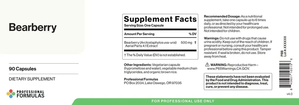 Product image for Uva Ursi/Bearberry 500mg.
