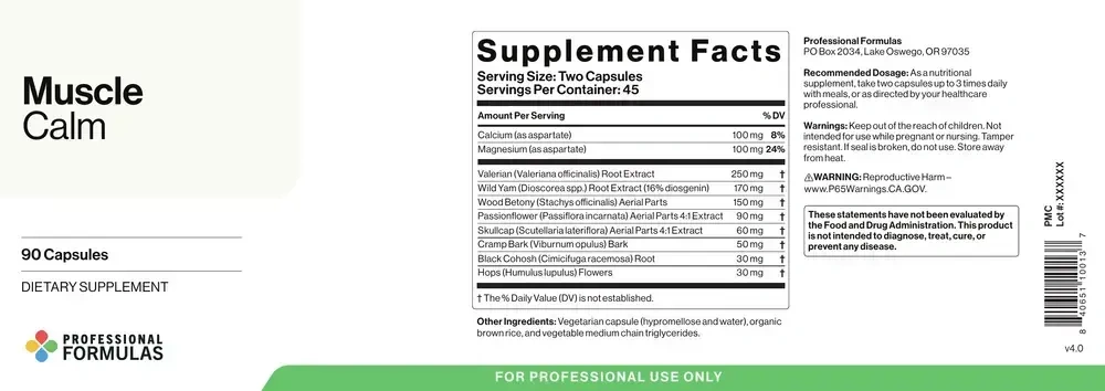 Product image for Muscle Calm.