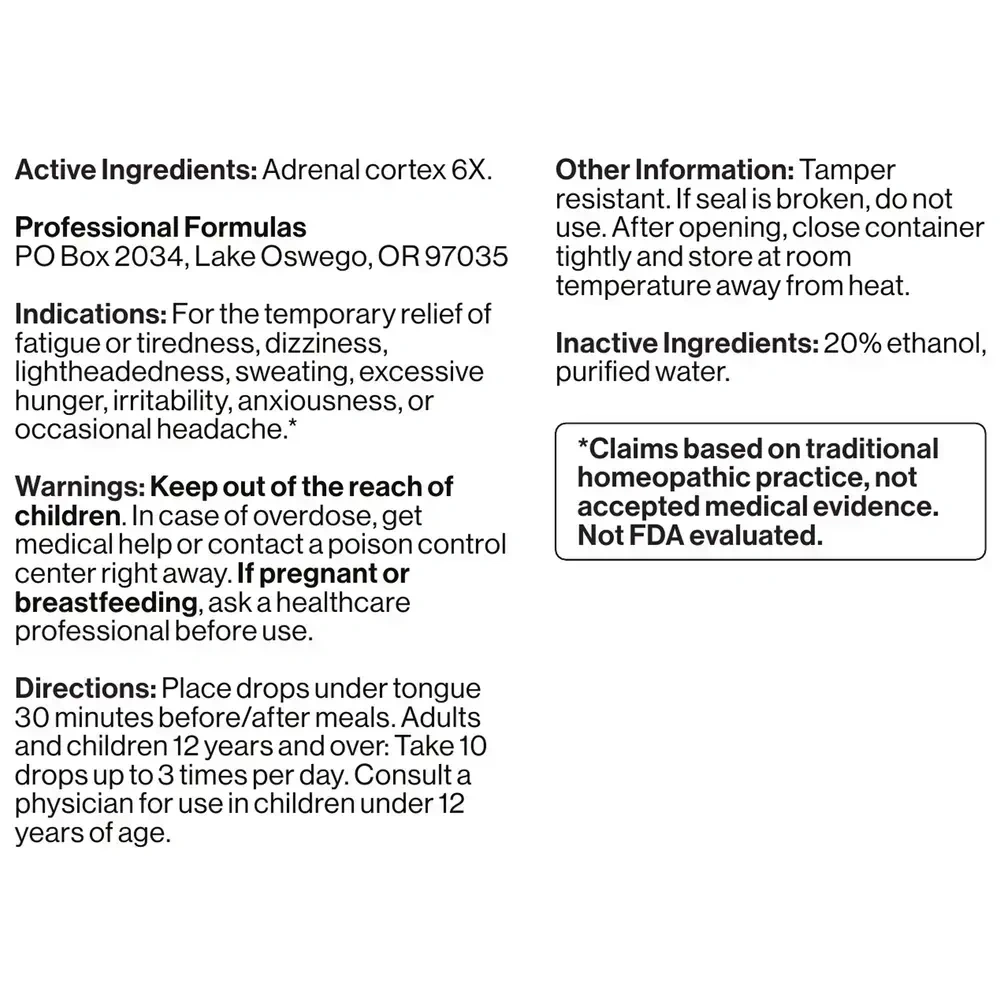Product image for Adrenal Cortex Drops.