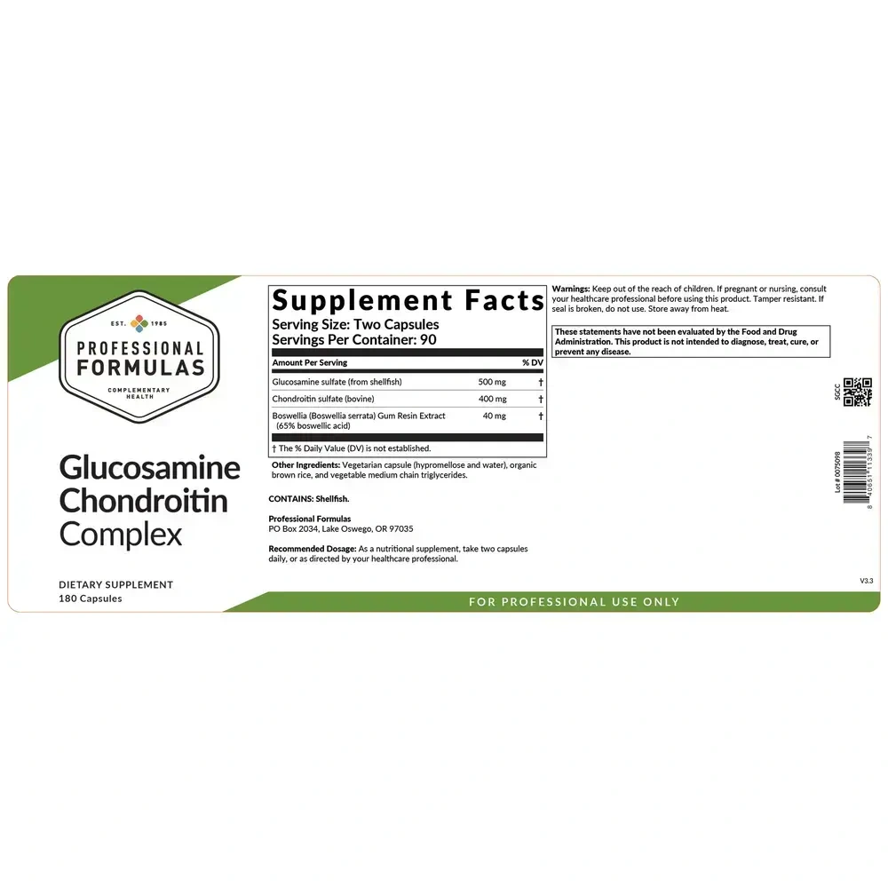 Product image for Gluco/Chondroitin Complex.