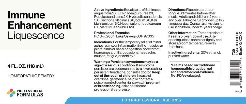 Product image for Immune Enhancement Liquescence.
